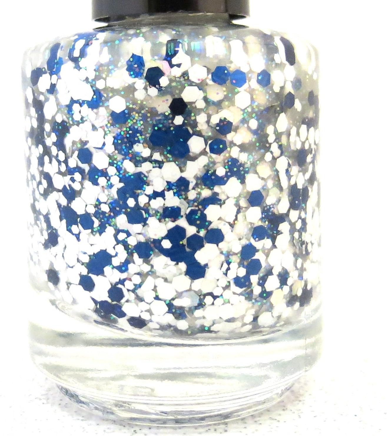 Artoo Nail Polish - White Blue Glitter Nail Polish by Rainbow Polish