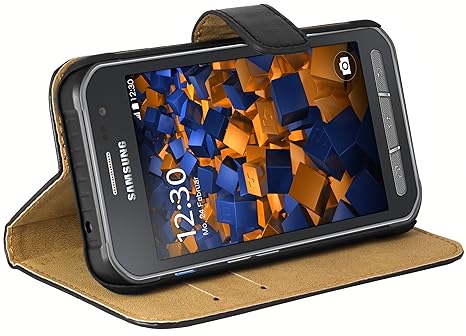 mumbi Ledertasche im Bookstyle für Samsung Galaxy Xcover 3 Tasche