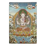 Prime Feng Shui Silk Embroidery Tibetan Thangka