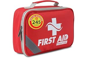 Protect Life First Aid Kit for Home & Businesses | HSA/FSA Eligible Kits for Emergency, Hiking, Camping | Small Travel First 