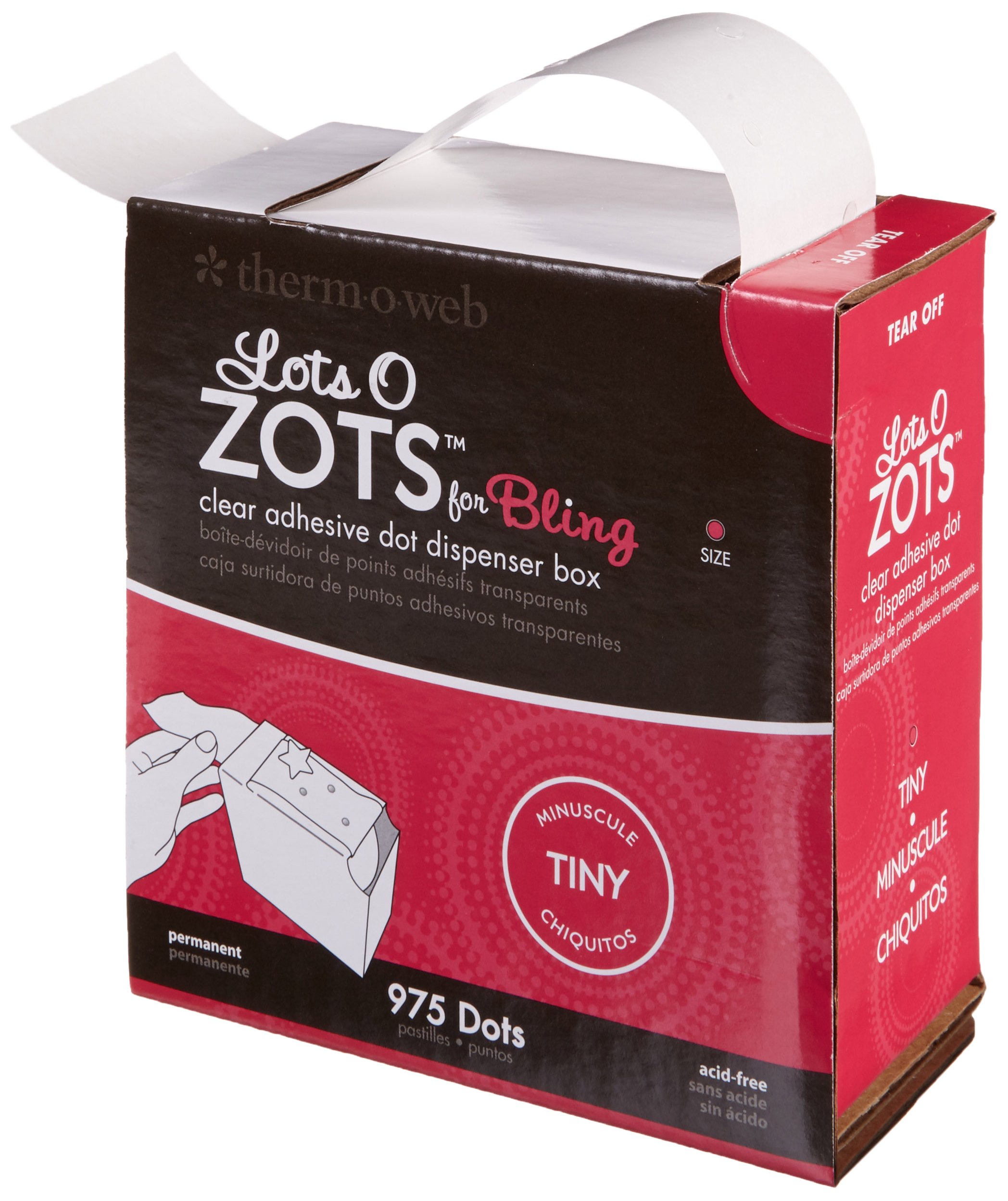 Therm-o-web 1/8-inch Dia Bling 975 Dots, Clear