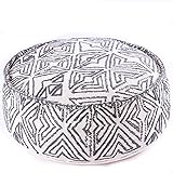 Mandala Life ART Tribal Pouf Ottoman Cover -24x8