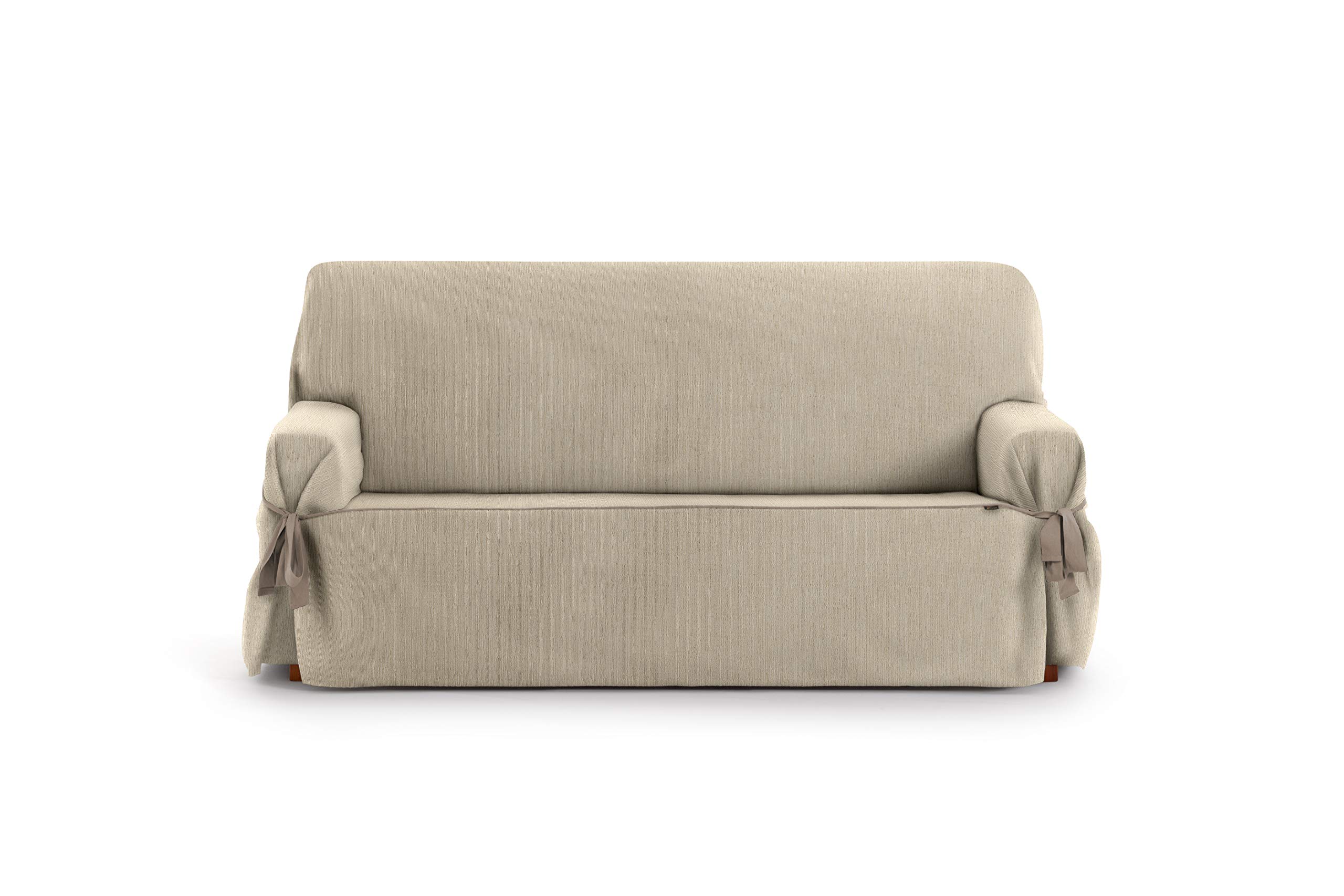 Eysa Rabat adjustable universal sofa cover with ties 2 seaters color 01/camel