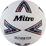 Mitre Ultimatch Football Enhanced Control Durability Added Accuracy White/Black
