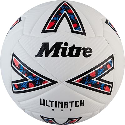 Mitre Ultimatch Football Enhanced Control Durability Added Accuracy White/Black