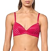 Emporio Armani Womens All Over Logo Mesh Padded Triangle Bra