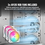 Corsair 3000D RGB AIRFLOW Mid-Tower Case 3x AR120 Fans White view 4
