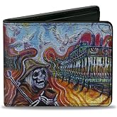 Buckle-Down Grateful Dead Wallet, Bifold, Grateful Dead Daves Picks Municipal Auditorium Nashville Art, Vegan Leather