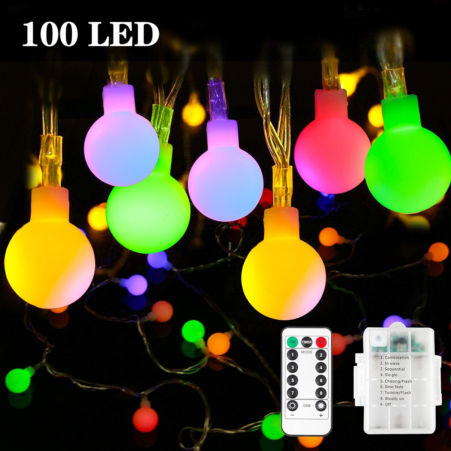 Battery Fairy Lights Outdoor Fairy Lights [Remote & Timer] 33FT/10M