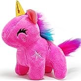 Pink Unicorn Stuffed Animals for Girls and Boys, Cute Unicorn Plush Toys Keychain, Soft and Fun Mini Plush Toy, Small Stuffed Animal for Children's Day Gifts and Party Favors, Classroom Prizes