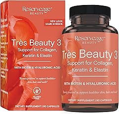 Reserveage Beauty - Tres Beauty 3 - Supplement for Hair Growth, Skin Care & Nail Care - Collagen Supplement with Keratin & Bi