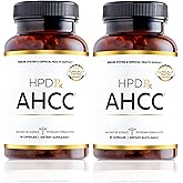HPD Rx Premium AHCC & Shiitake Mushroom 1100 mg per Serving Supplement, Natural Immunity Booster, Maintains Natural Killer Cell Activity | AHCC is Proven in 30+ Studies | 60-Day Supply, 2-Pack