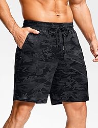 Men's Workout Shorts with Zipper Pockets 7 Inch