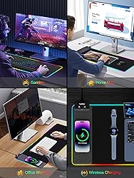 TopMade Mouse Pad with Wireless Charging, 31.5" x