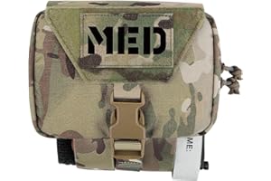 PETAC GEAR Tactical Rip Away Medical Pouch Tear Off First Aid IFAK Pouch Molle & Belt Horizontal Outdoor Emergency Survival Bag …