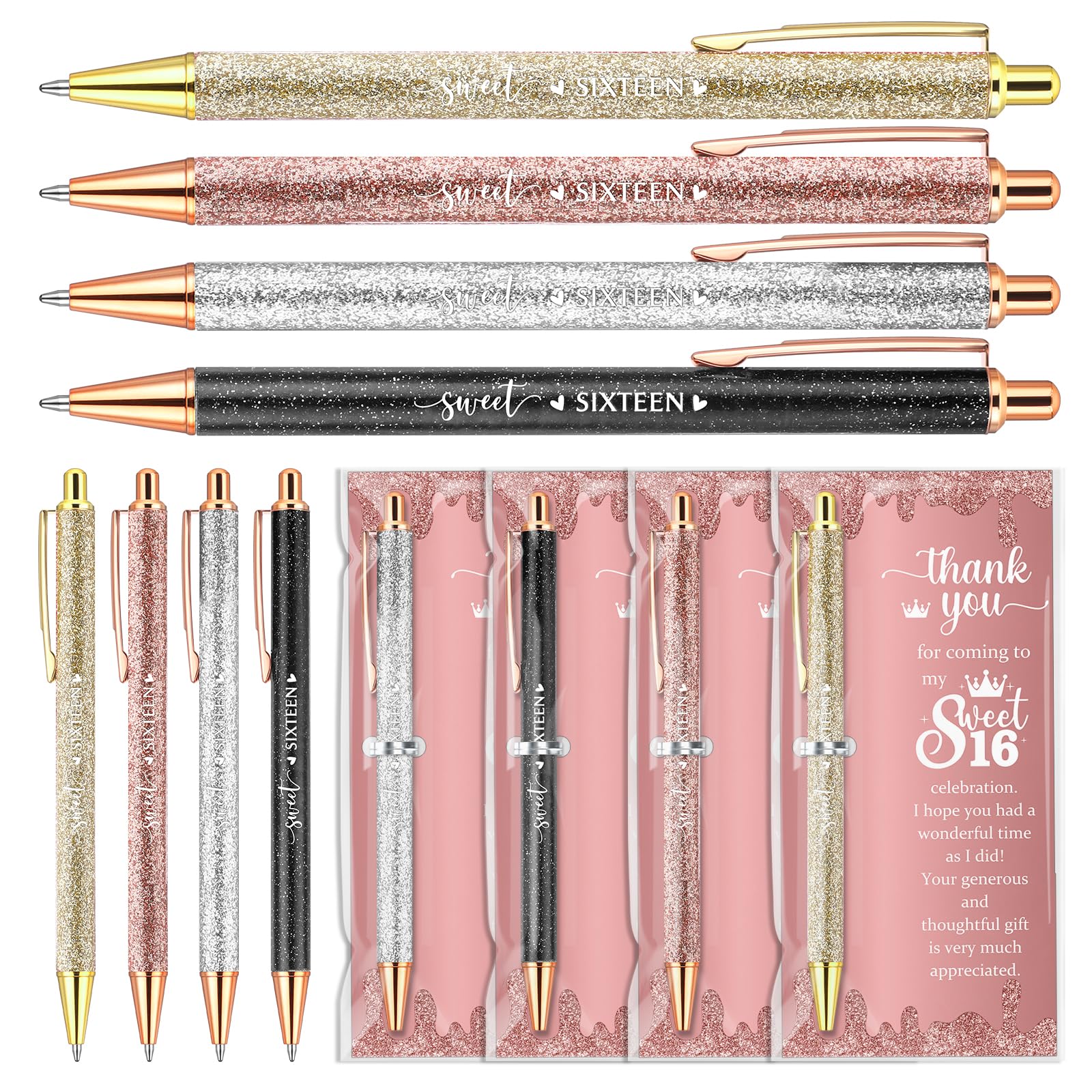 50 Sets Wedding Favors For Guests Bulk Retractable Ballpoint Pen Thank - View #4