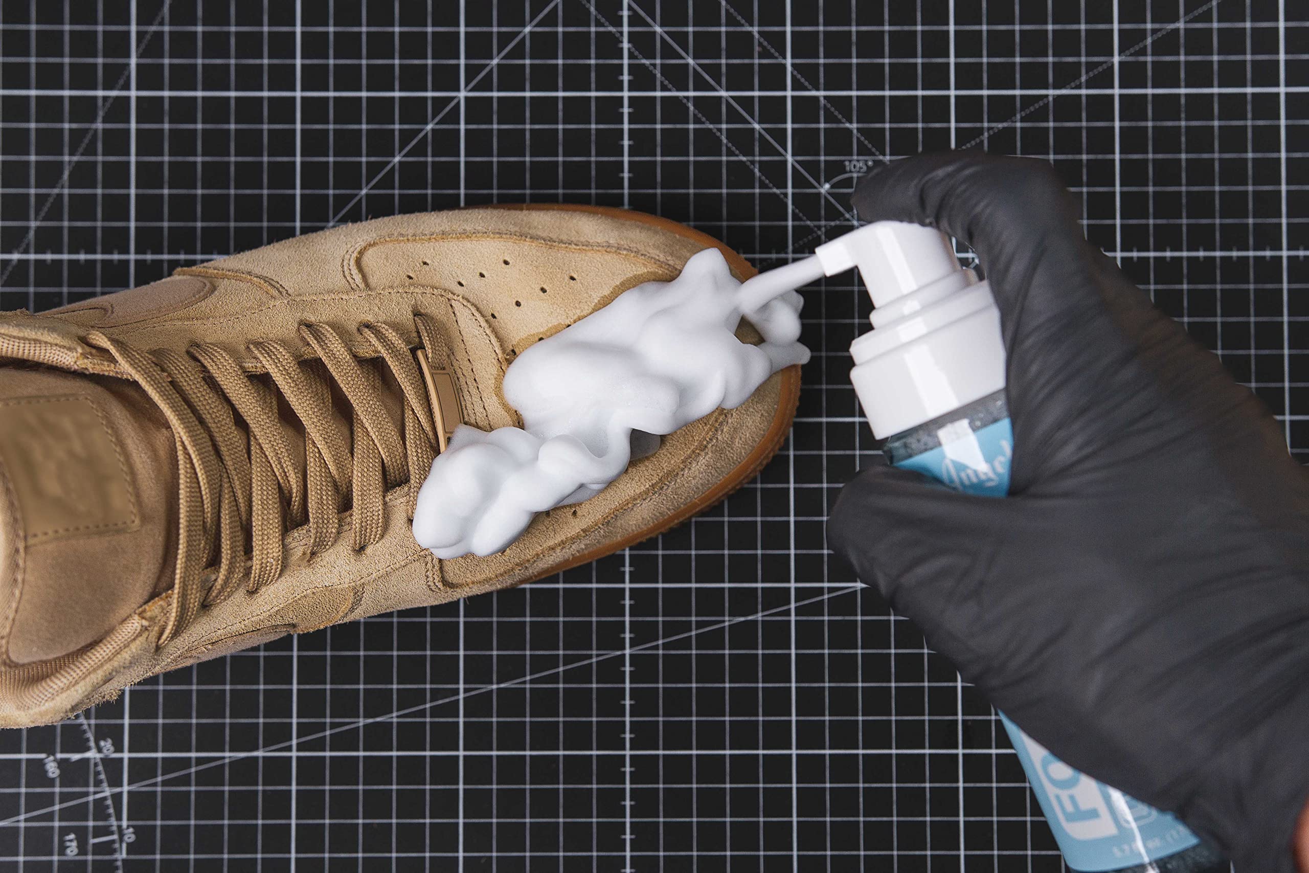 Angelus Foam-Tex Shoe Cleaner, Foaming Sneaker Cleaner to Clean Dirt, Stains, Grime - 5.7oz Pump