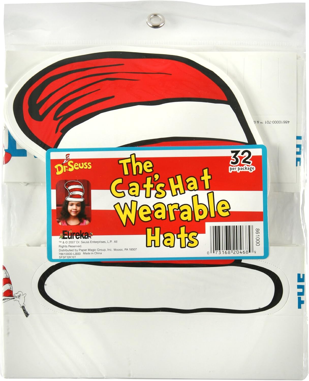 Eureka Mickey Mouse Clubhouse 'Good Thinking' Wearable Paper Party Hats, 32 pcs: Toys & Games