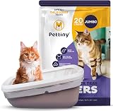 Pettiny Jumbo Cat Litter Tray Liners with Drawstrings Pack of 20 view 1