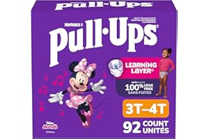 Pull-Ups Girls Potty Training Underwear, Easy Open Toddler Pants 3T-4T (32-40 lbs), Learning Designs for Toddlers, 92 count