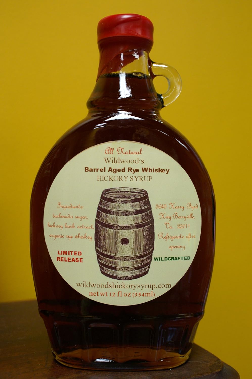 Wildwood's Barrel Aged Rye Whiskey Hickory Syrup - All Natural