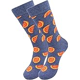 Real Sic Fun Socks for Men and Women - Cozy Cotton Dress Socks with Colorful Designs - Cool, Casual, Funky Farm Patterned