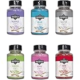 Set 6 Bakersfield Gourmet Colored Sugar Each bottle contains 5 oz - 1 Red Sugar 1 Pink Sugar 1 Blue Sugar 1 Silver Sugar 1 Pu