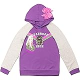 Disney Zombies Addison Girls French Terry Raglan Pullover Hoodie with Bow