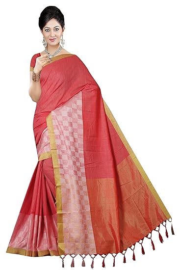 Winza Designer Womens Linen Saree with Blouse (LNC-3001)