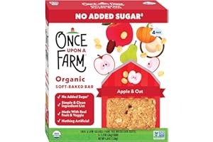 Once Upon a Farm Organic Soft Baked Kids' Bar Multipack, Apple & Oat, 4pk