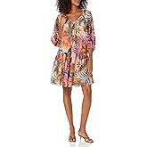 Trina Turk Womens Printed a Line Dress