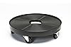 DeVault DEV3000B 16" Plant Dolly Black With Hole