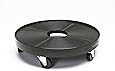 DeVault DEV3000B 16" Plant Dolly Black With Hole