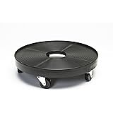 DeVault DEV3000B 16" Plant Dolly Black With Hole