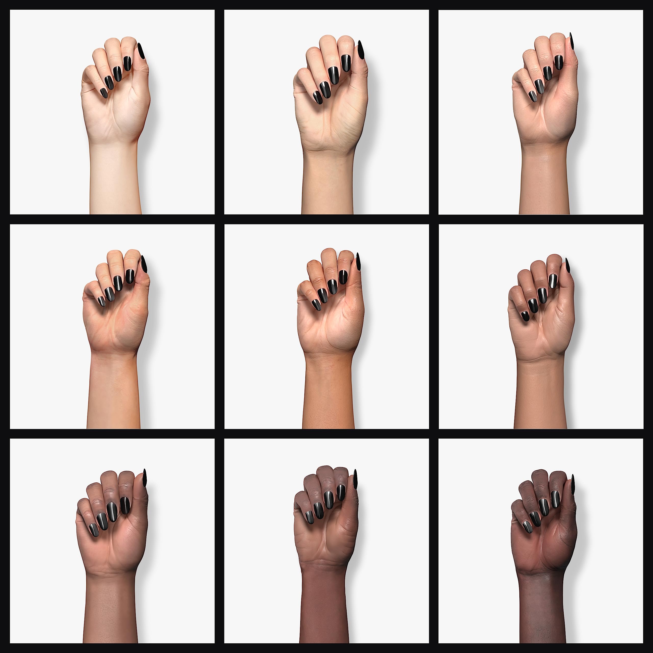 Sally Hansen Hard as Nails Color, Black Heart, 0.45 Fluid Ounce - Image 2