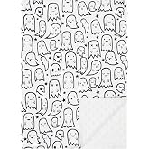 Terriboo Newborn Mink Blanket Baby Bed Blankets Halloween | Double Layer with Dotted Backing Nursery Blanket 30 x 40 inches