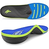 WalkHero Heavy Duty Arch Support Inserts,220+ lbs Plantar Fasciitis Insoles for Men Women,Pain Relief Orthotic Insert for Flat Feet,Standing All Day or Daily Walking Mens 11-11.5 | Womens 13-13.5