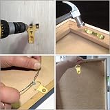 StayUnique1 260 PC Heavy Duty Picture Hooks Set Rustproof Saw Tooth D-Ring Nails view 6