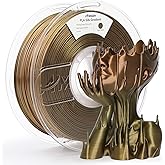 AMOLEN PLA Filament 1.75mm,Silk Pla Aged Brass Gradient, 3D Printer Filament 1.75mm for 3D Printing Dimensional Accuracy ±0.02mm for Most 3D Printer 1KG(2.2lbs)