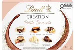 Lindt Creation Petits Dessert Assorted Chocolate Box, 173g, Perfect for Christmas, Christmas Gift, Chocolate gift box