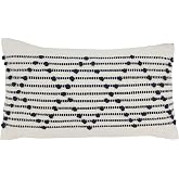 SARO LIFESTYLE Intricate Diamond Weave Down Filled Throw Pillow