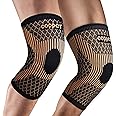 SHENGYADE Copper Knee Braces for Women and Men - 2 Pack Compression Knee Sleeve for Knee Pain and Recovery Support, Arthritis, Meniscus Tear, Knee Support for Running, Workout Sports