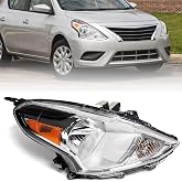 Huray Halogen Headlight Assembly Fit for Nissan Versa 2015-2019 RH | OE Factory Projector Headlamp Replacement Right Passenger Side