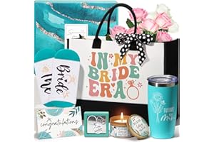 MAYICIVO Bridal Shower Gifts Bride Gifts for Bride to Be, Wedding Bachelorette Gift for Brides Future Mrs, Bachelorette Party Favors Engagement Gift for Her Women Fiancee w/Canvas Tote Bag Tumbler