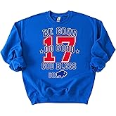 DAYLEA Be Good Do Good God Bless Go Buffalo Sweatshirt, Football Sweatshirt, Unisex Graphic Tees Long Sleeve