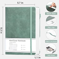 CAGIE Lined Journal Notebook, 320 Pages College