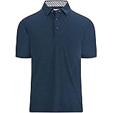 Alex Vando Mens Golf Shirt Moisture Wicking Quick-Dry Short Sleeve Casual Polo Shirts for Men