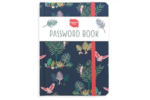 Boxclever Press Password Book. Never Forget a Password Again! Untitled Password Keeper Book to Keep Your Internet Details Safe. Password Book with Alphabetical Tabs for Home Or Office - 6 x 4.5''