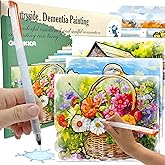 QUOKKA Dementia Activities for Seniors - Water Painting for Dementia and Alzheimer’s Patients - 10 Pack Farm Art Sheets - No 