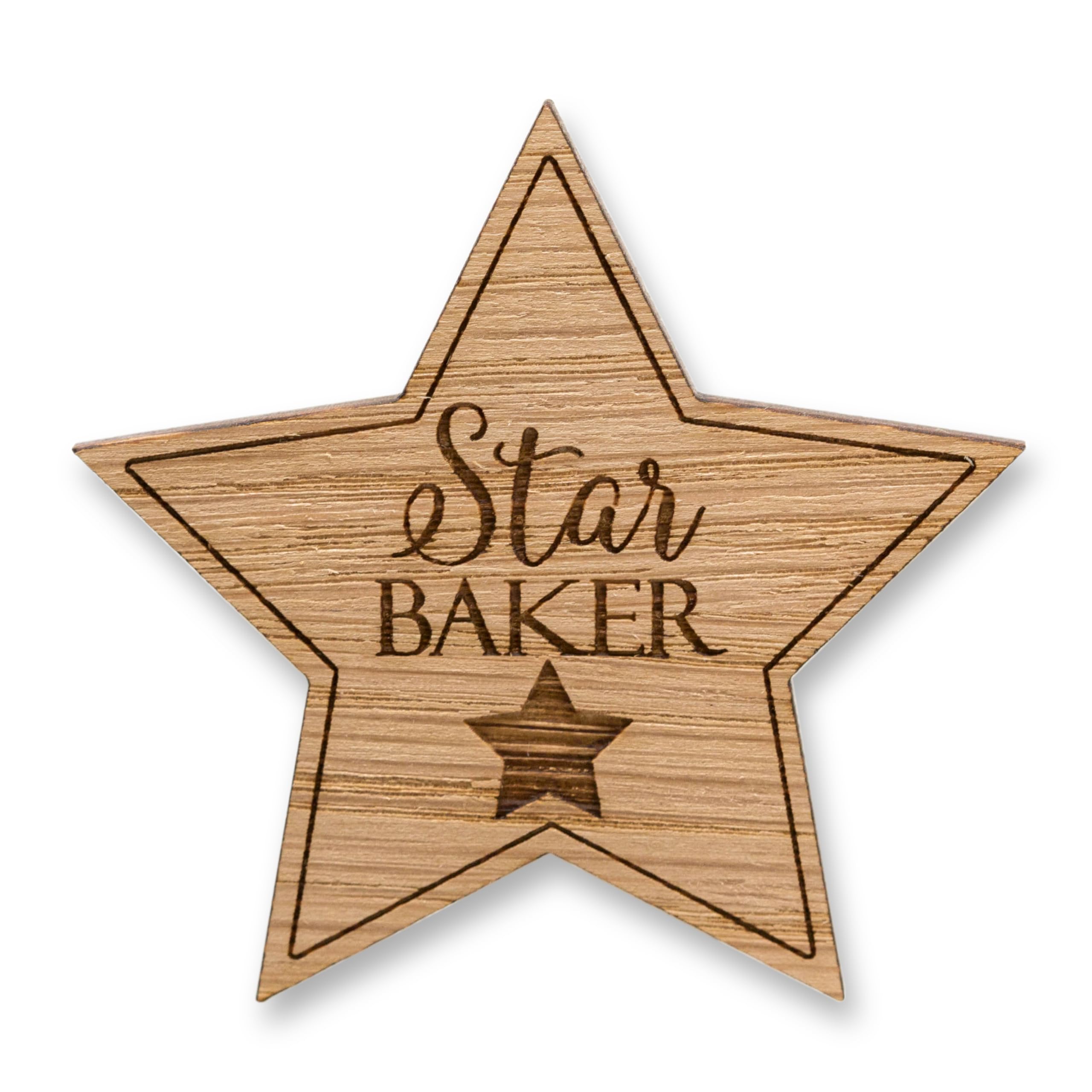 Star Baker Badge, Bake Off Brooch, Star Badge, Baking Gift, Gift for a Baker Generic Cooking